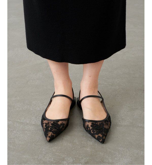 GRISE「GRISEポインテッドコンビストラップスリングバック」|その他|