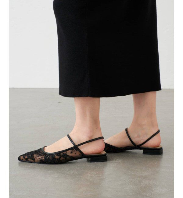 GRISE「GRISEポインテッドコンビストラップスリングバック」|その他|