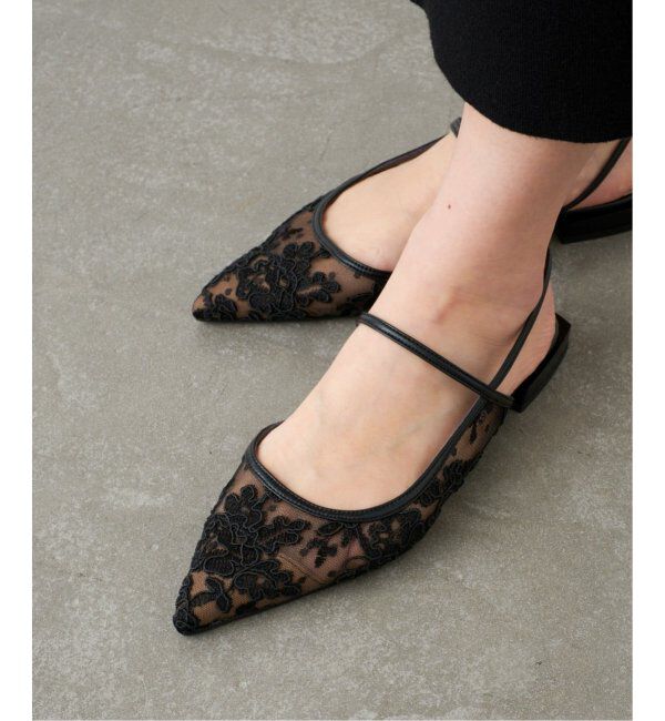 GRISE「GRISEポインテッドコンビストラップスリングバック」|その他|