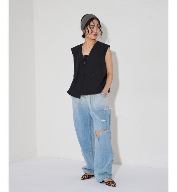 GRISE「GRISEポインテッドコンビストラップスリングバック」|その他|