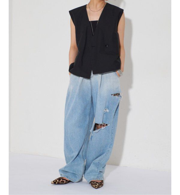 GRISE「GRISEポインテッドコンビストラップスリングバック」|その他|