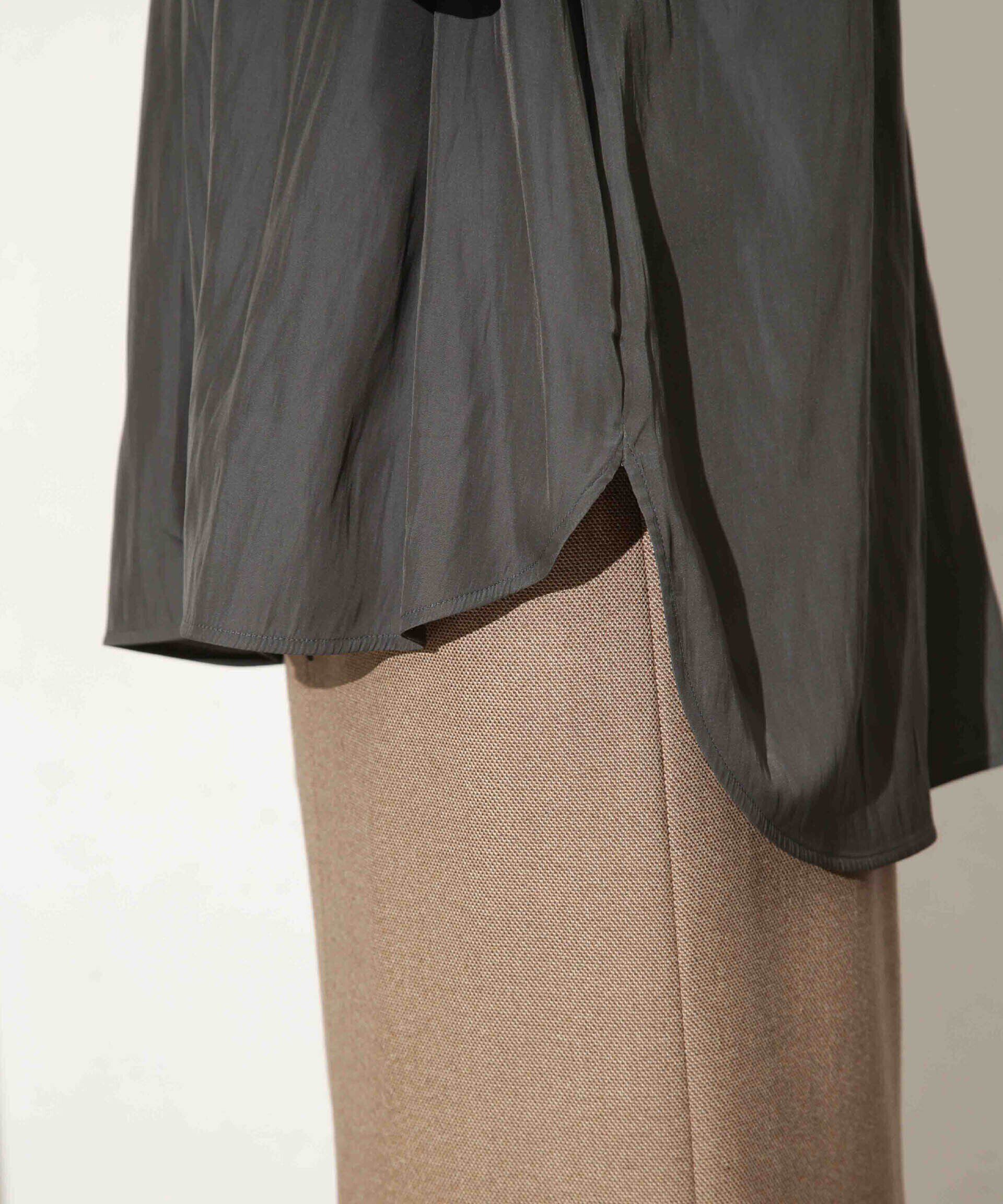 nano･universe「ギャザーネックボウタイブラウス」|シャツ・ブラウス|