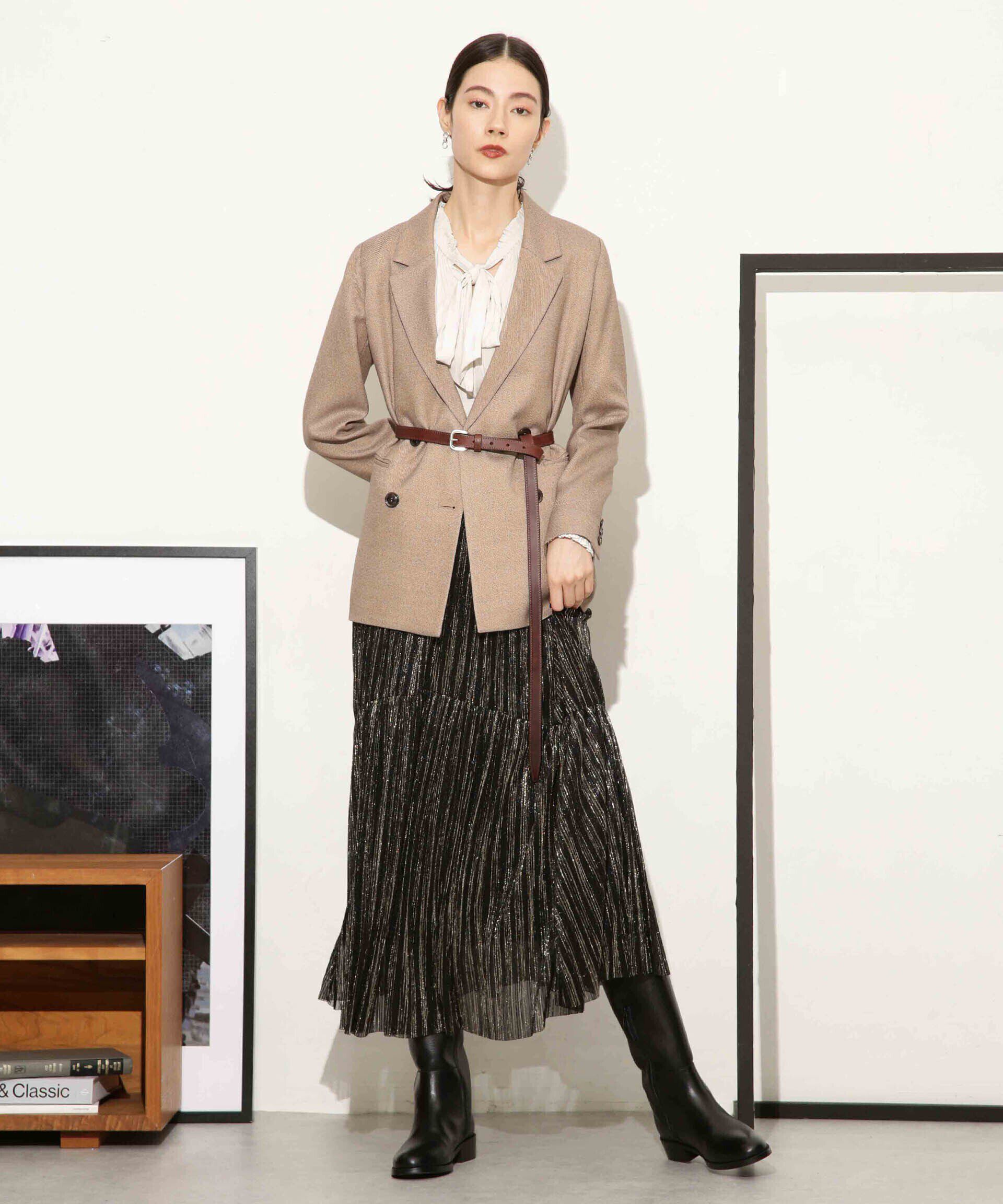 nano･universe「ギャザーネックボウタイブラウス」|シャツ・ブラウス|