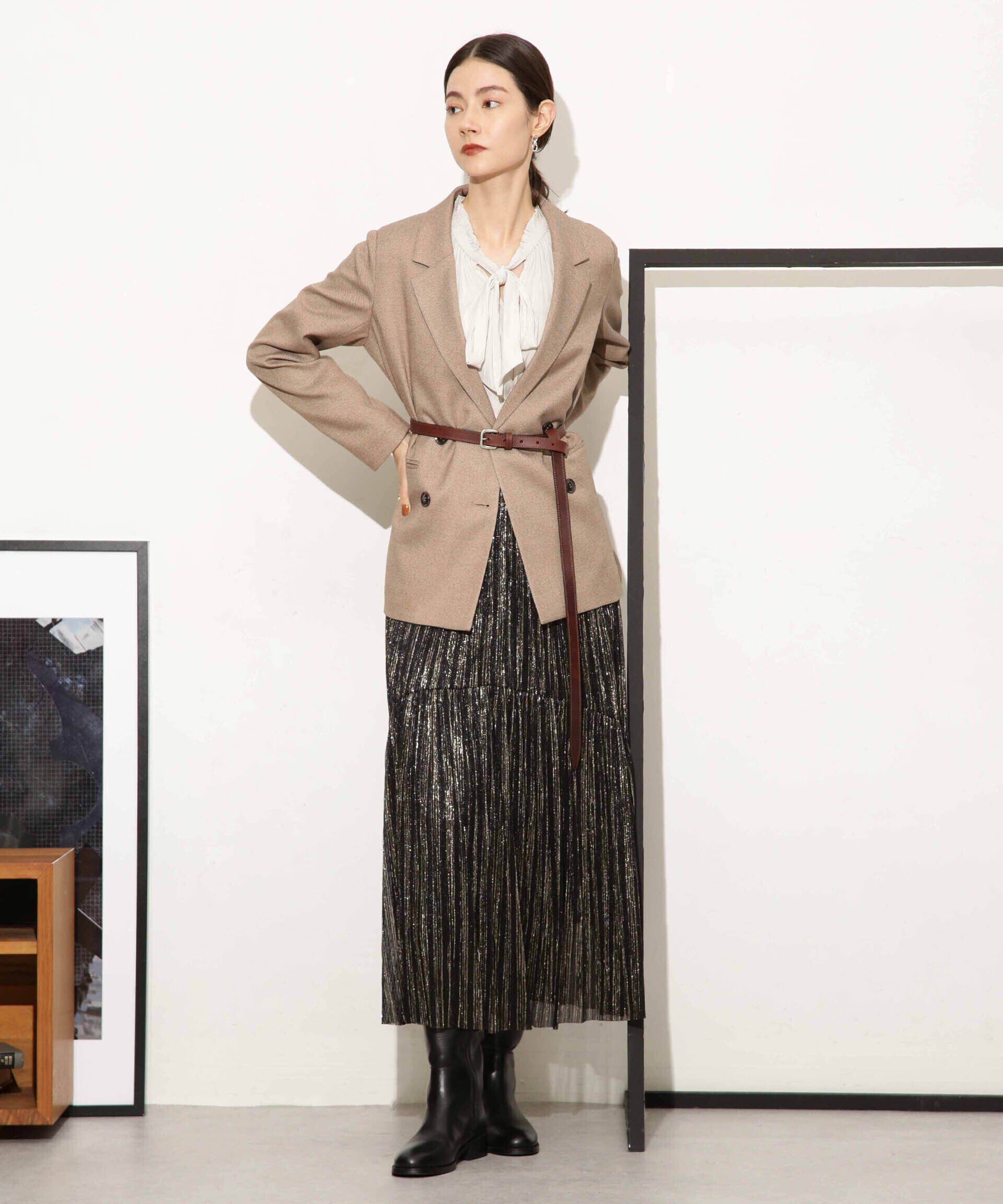 nano･universe「ギャザーネックボウタイブラウス」|シャツ・ブラウス|