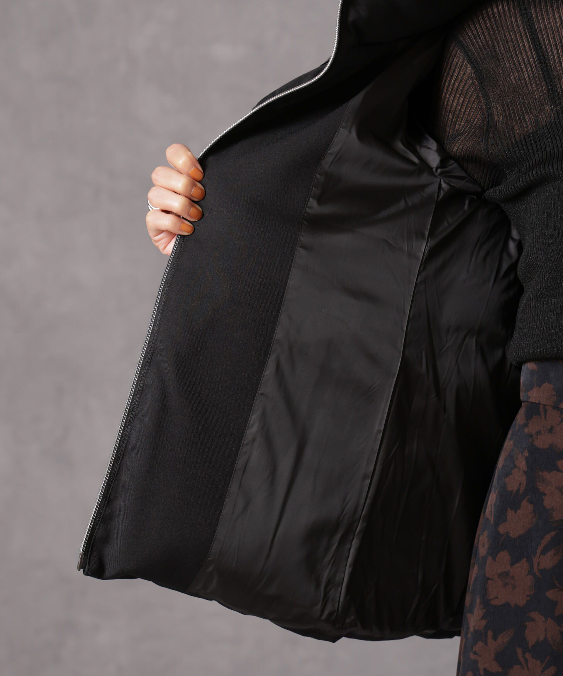 nano･universe「「西川ダウン(R)」サージスタンドカラーショートダウン」|ダウン|