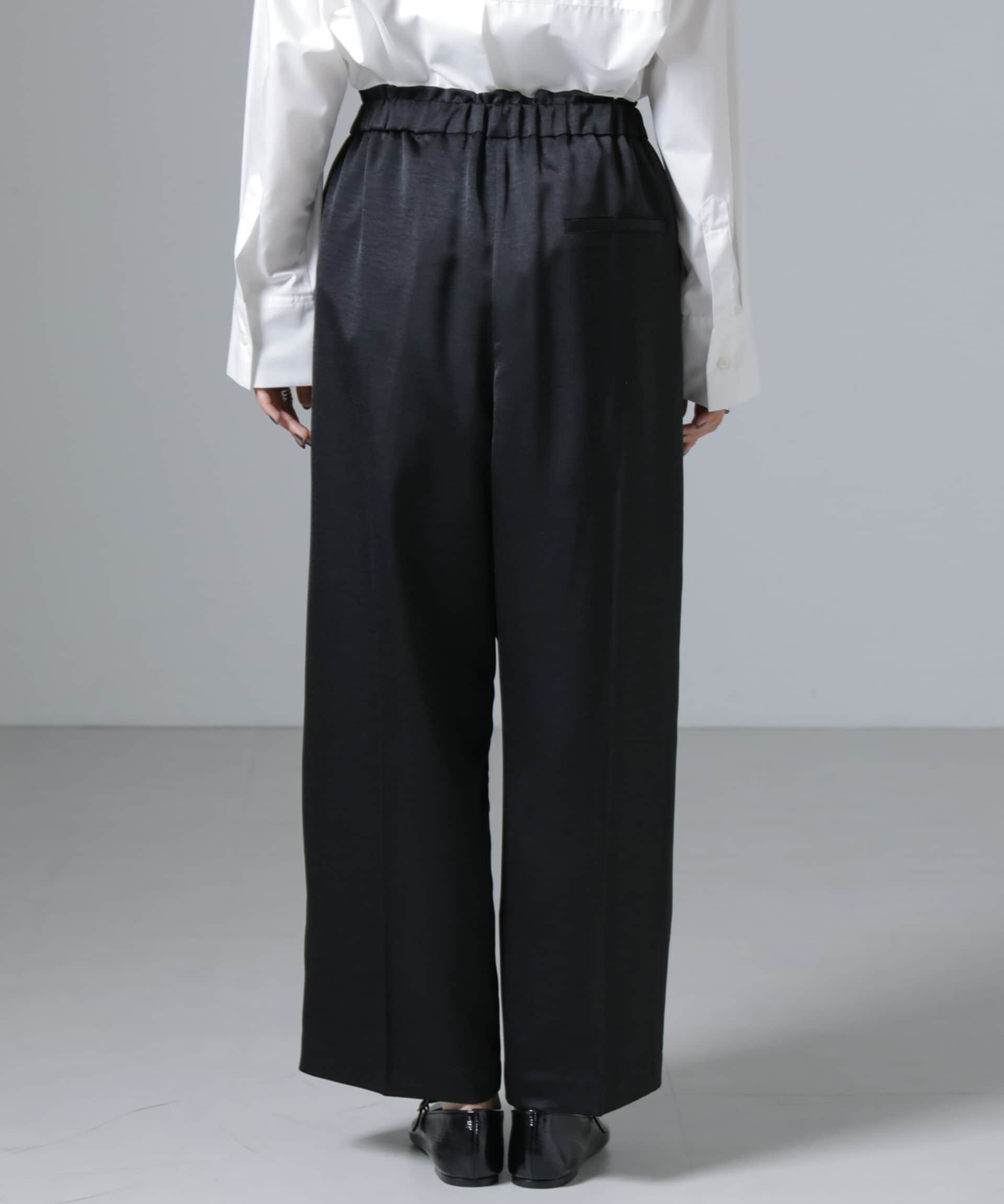 nano･universe「サテンイージーパンツ」|チノ|