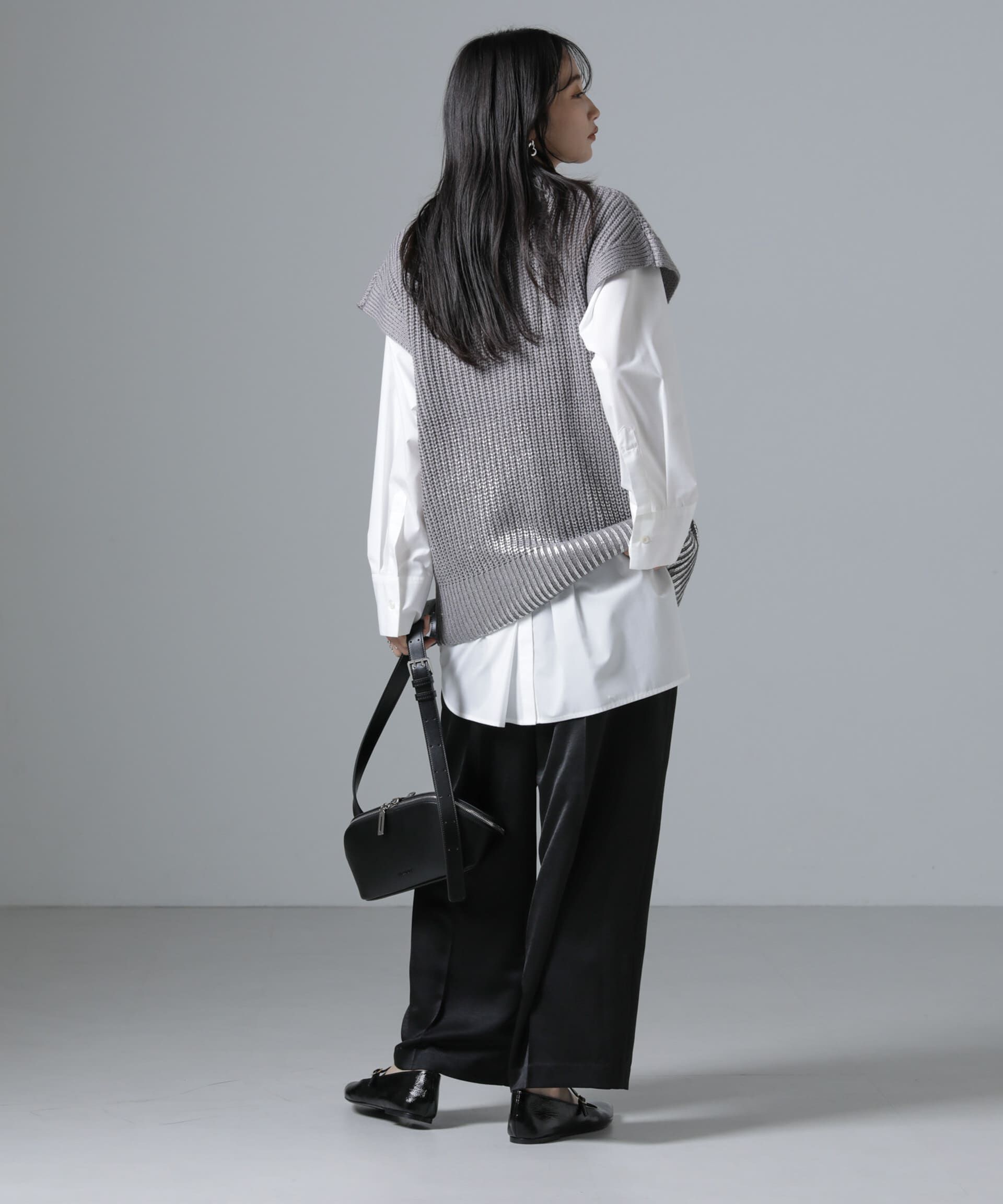 nano･universe「サテンイージーパンツ」|チノ|