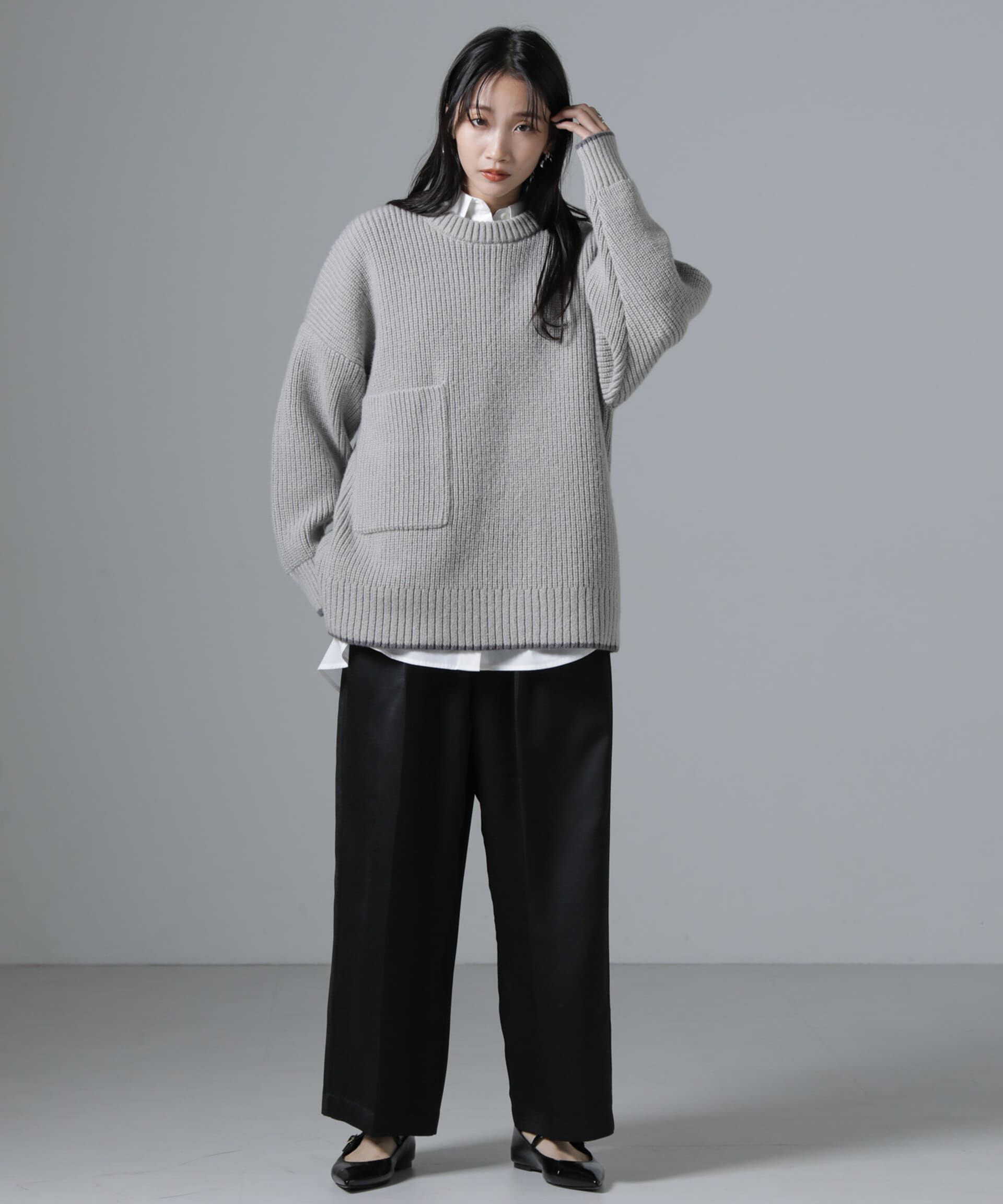 nano･universe「サテンイージーパンツ」|チノ|