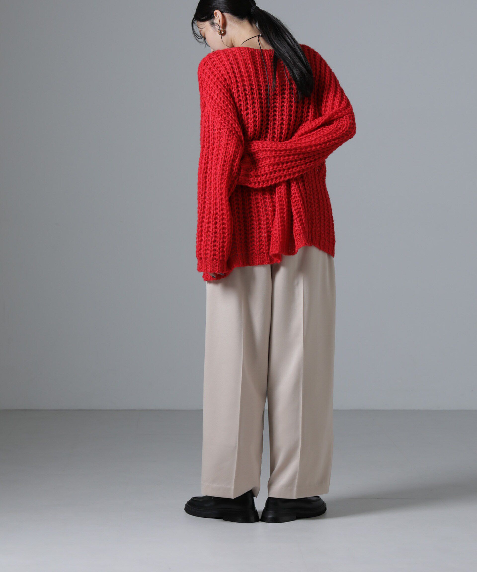 nano･universe「サテンイージーパンツ」|チノ|