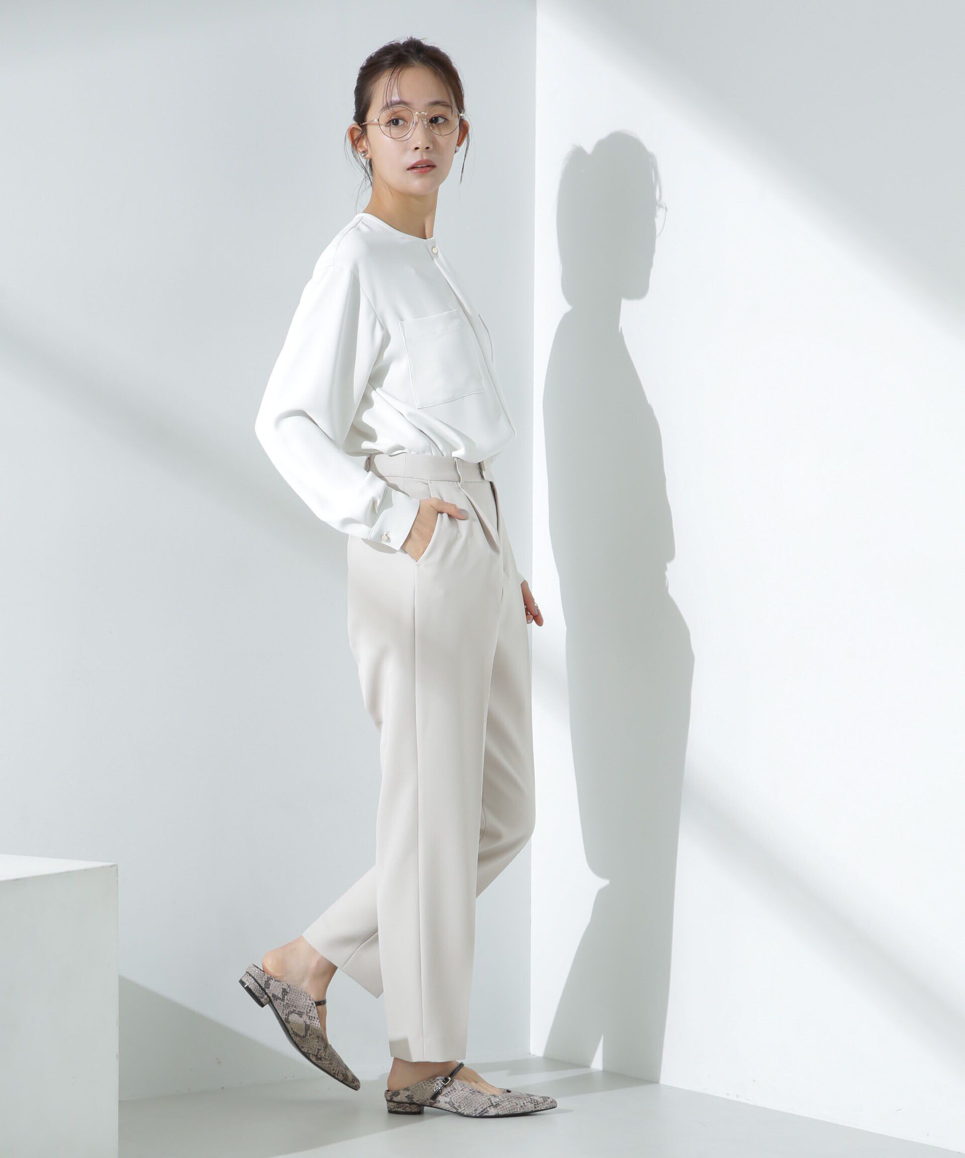 nano･universe「Ｗポケットブラウス」|シャツ・ブラウス|