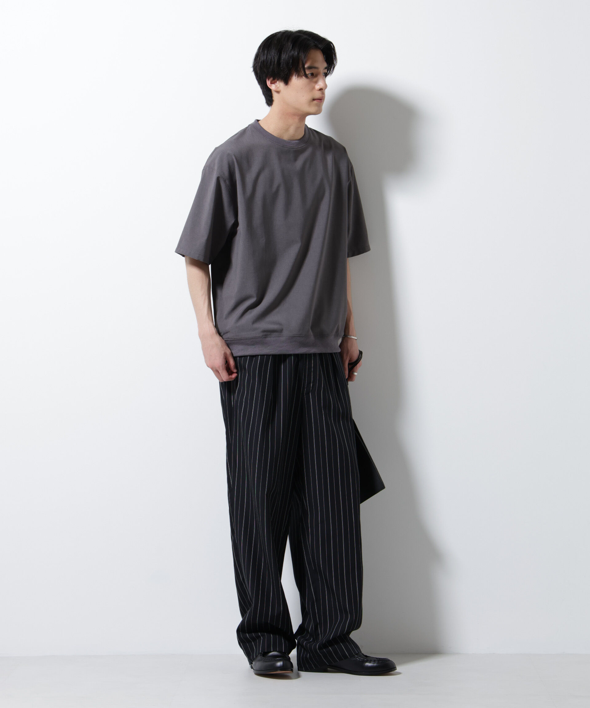 nano･universe「エアリーストレッチ布帛Tシャツ」|シャツ・ブラウス|