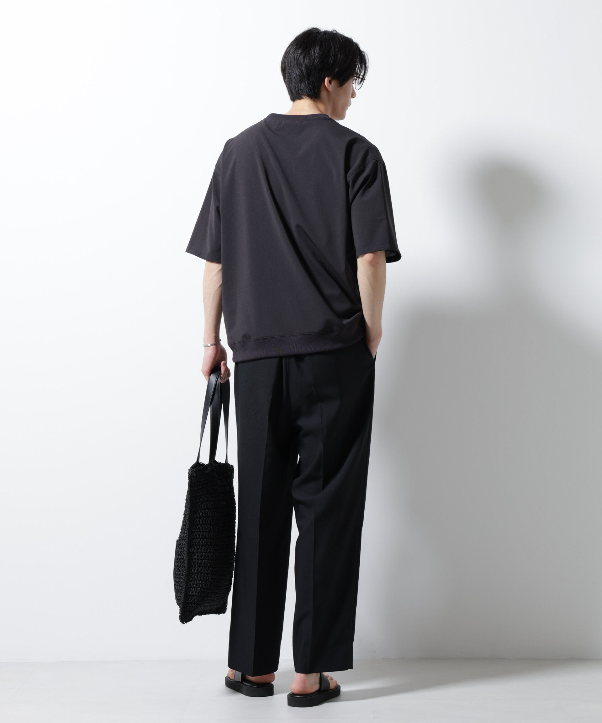 nano･universe「エアリーストレッチ布帛Tシャツ」|シャツ・ブラウス|