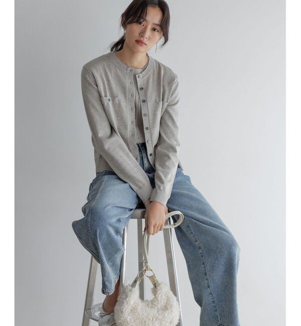 組曲「【加藤ローサさん着用】ライトデニムカーブパンツ」|デニム|