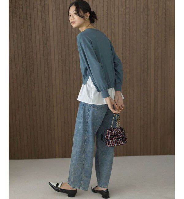 組曲「【加藤ローサさん着用】ライトデニムカーブパンツ」|デニム|