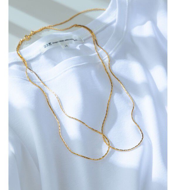 23区「【Oggi10月号掲載】ダブルチェーン ネックレス」|ネックレス|