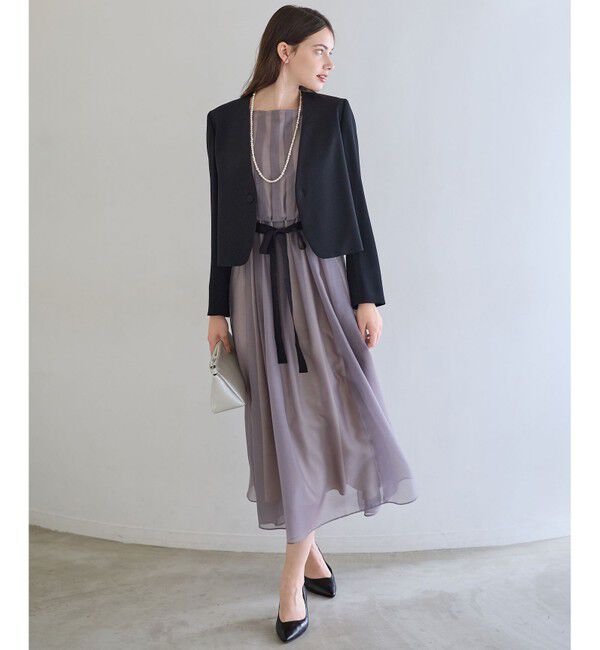 23区「【APPLAUDIR】グロッシーオーガンザ ドレス」|ドレス|