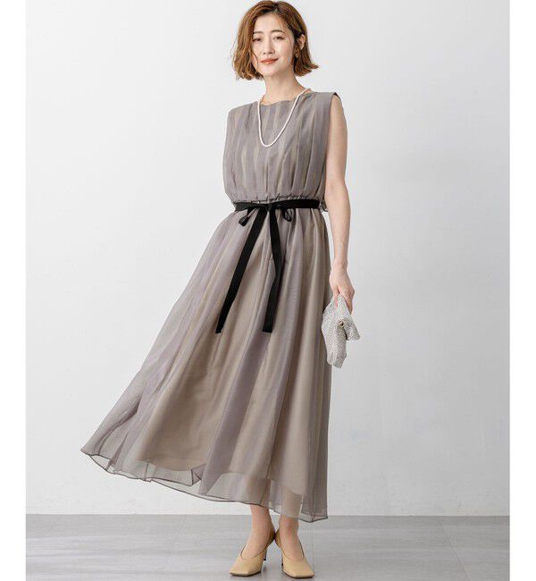 23区「【APPLAUDIR】グロッシーオーガンザ ドレス」|ドレス|