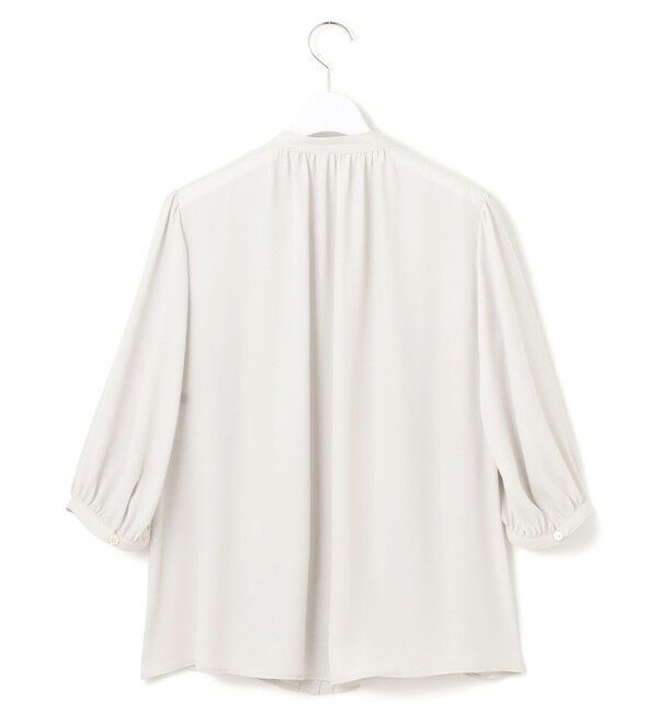 23区「ライトバックサテンアムンゼン ギャザーブラウス」|シャツ・ブラウス|