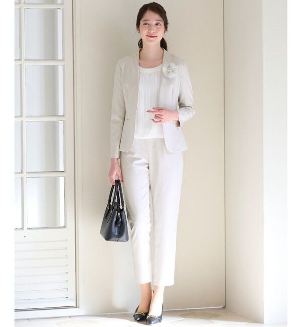 any SiS「【洗える】フロントプリーツシフォンブラウス」|Tシャツ・カットソー|