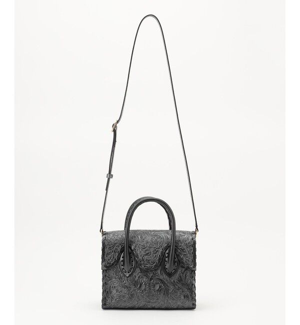 Carving Tribes「MetallicRSTH」|ハンドバッグ|ネイビー