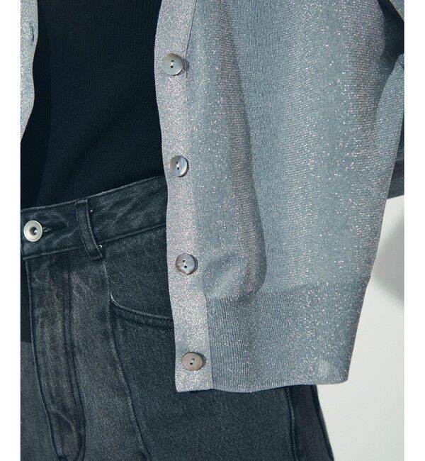 Diagram「ラメVネックニットカーディガン」|カーディガン|