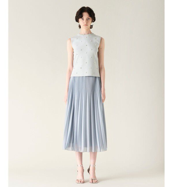 GRACE CONTINENTAL「ビジューニットトップ」|ニット・セーター|