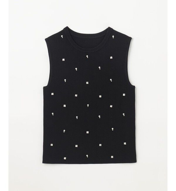 GRACE CONTINENTAL「ビジューニットトップ」|ニット・セーター|