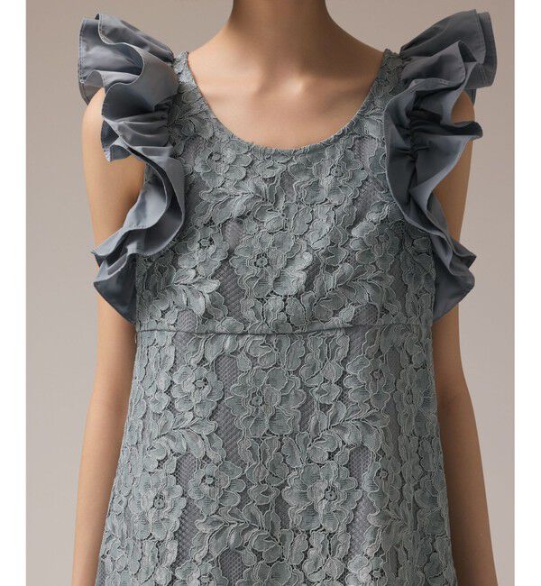 GRACE CONTINENTAL「フリルレースワンピース」|ドレス|