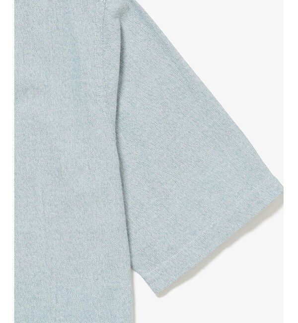 LACOSTE「グラデーション コットンオックスフォード オープンカラーシャツ」|シャツ・ブラウス|