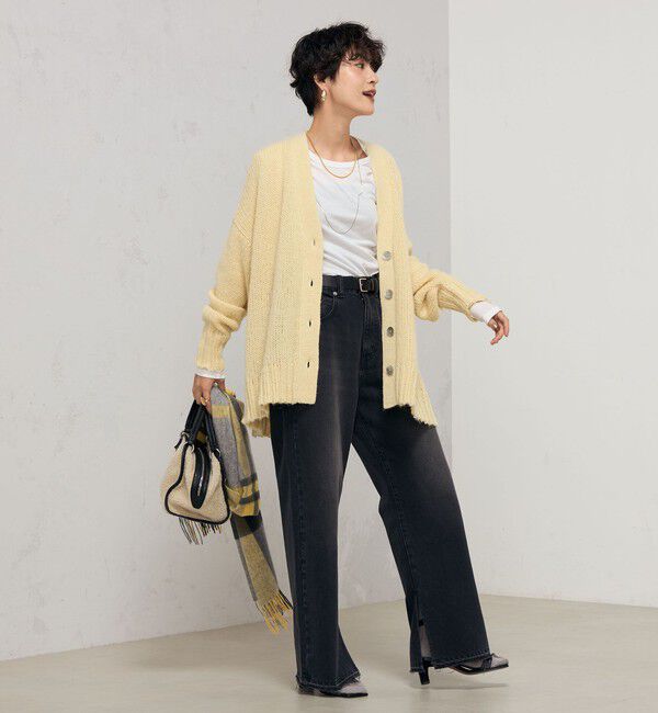 NOLLEY'S「《手洗い可能》アルパカMIX Vネックカーディガン」|カーディガン|