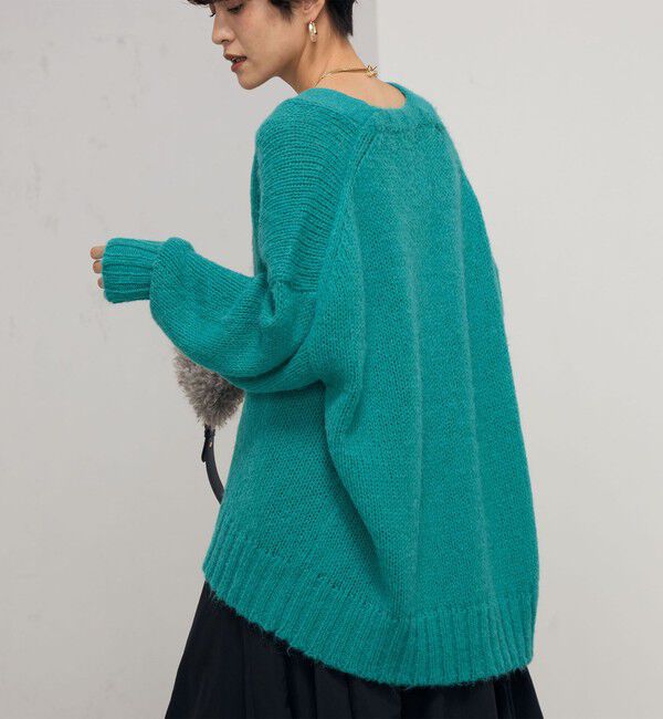 NOLLEY'S「《手洗い可能》アルパカMIX Vネックカーディガン」|カーディガン|