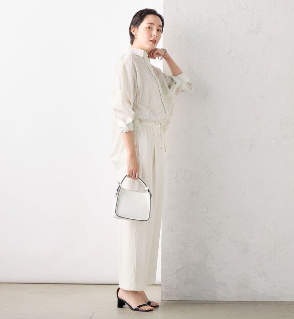 NOLLEY'S sophi「【追加】《オールシーズン対応》ウォッシャブルダブルクロスサテンイージーワイドパンツ」|その他|