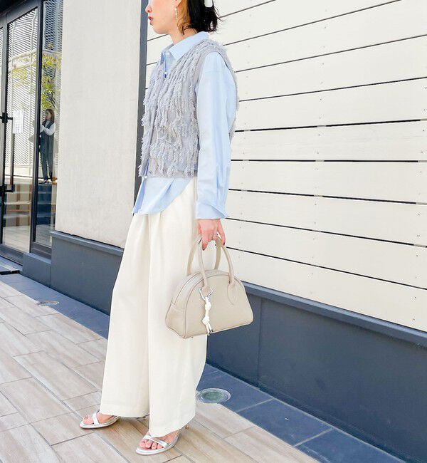 NOLLEY'S sophi「【追加】《オールシーズン対応》ウォッシャブルダブルクロスサテンイージーワイドパンツ」|その他|