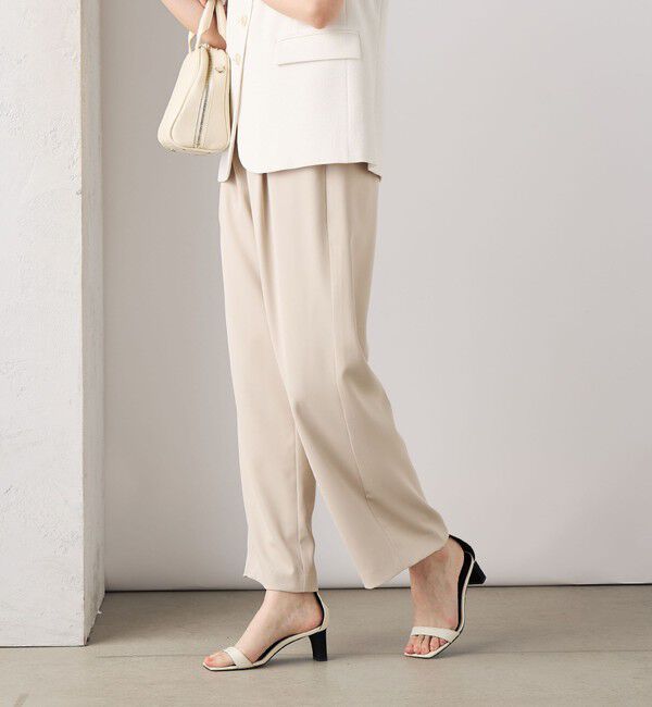 NOLLEY'S sophi「【追加】《オールシーズン対応》ウォッシャブルダブルクロスサテンイージーワイドパンツ」|その他|