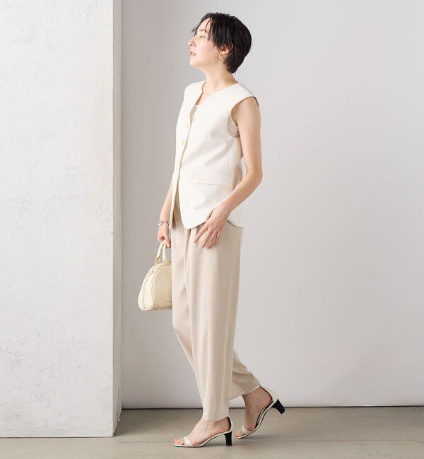 NOLLEY'S sophi「【追加】《オールシーズン対応》ウォッシャブルダブルクロスサテンイージーワイドパンツ」|その他|