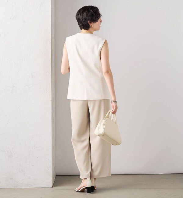 NOLLEY'S sophi「【追加】《オールシーズン対応》ウォッシャブルダブルクロスサテンイージーワイドパンツ」|その他|