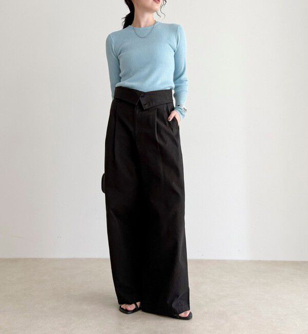 fredy emue「ウール混ベーシックリブニットプルオーバー」|ニット・セーター|