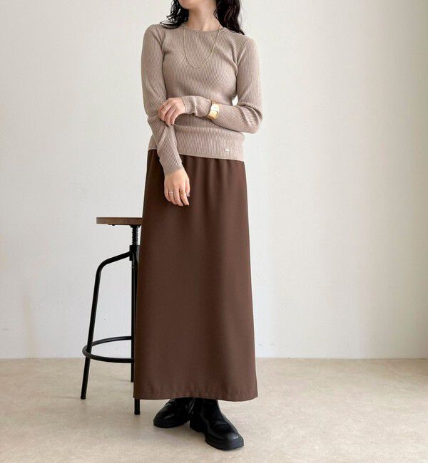 fredy emue「ウール混ベーシックリブニットプルオーバー」|ニット・セーター|