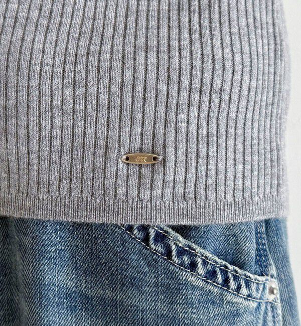 fredy emue「ウール混ベーシックリブニットプルオーバー」|ニット・セーター|