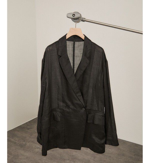 SALON adam et rope'「ラミーシアージャケット［UVケア・洗える・サイズ展開・今から秋まで］」|テーラードジャケット|チャコール(06)