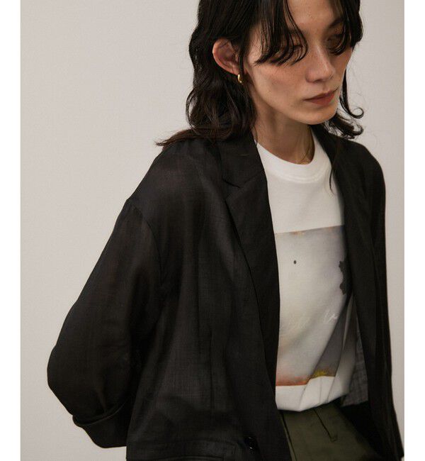 SALON adam et rope'「ラミーシアージャケット［UVケア・洗える・サイズ展開・今から秋まで］」|テーラードジャケット|