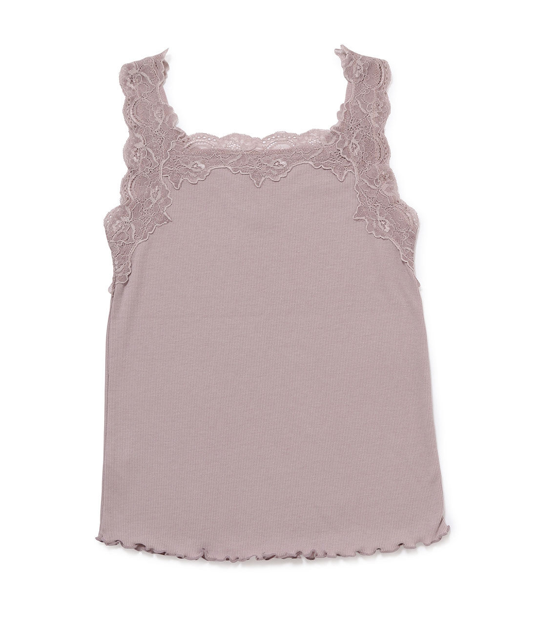 VIS「【前後2WAY】レース付きVネックタンクトップ」|タンクトップ|