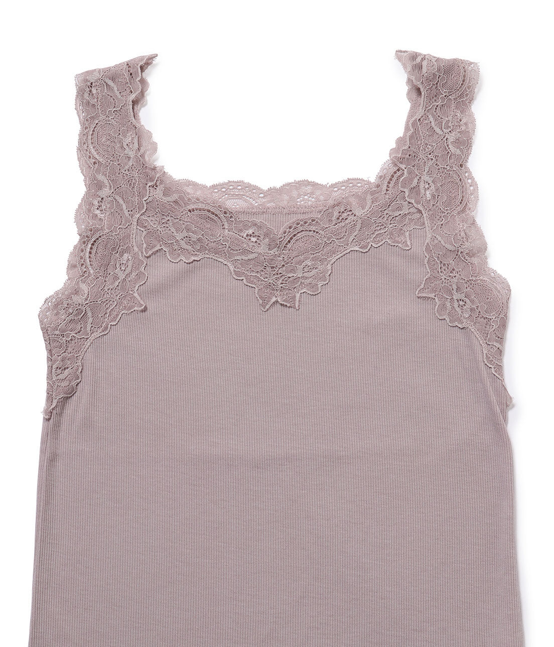 VIS「【前後2WAY】レース付きVネックタンクトップ」|タンクトップ|