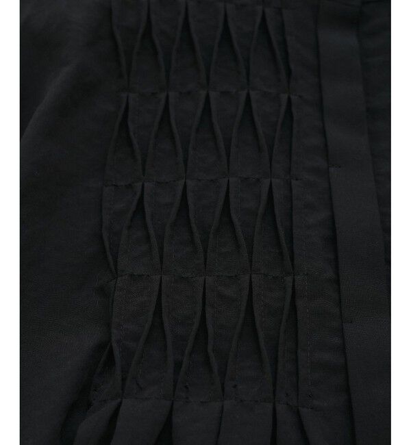 VIS「【接触冷感/洗える】気流染めスモッキングブラウス」|シャツ・ブラウス|