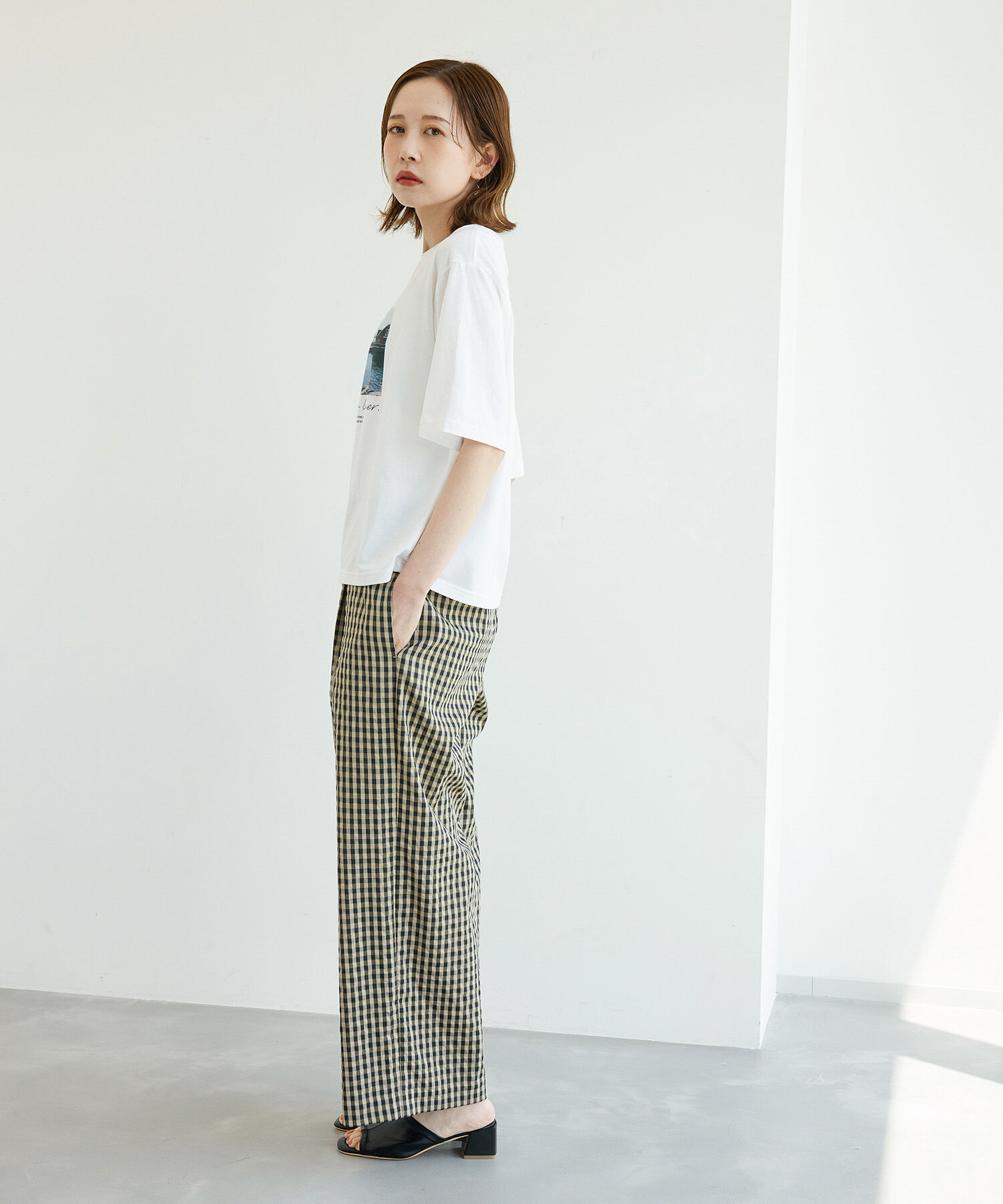 Rope&rsquo;Picnic「レーヨンナイロンイージーワイドパンツ」|その他|