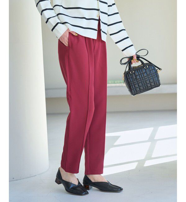 Rope&rsquo;Picnic「ステファニージョグパンツ」|チノ|ピンク系サブ