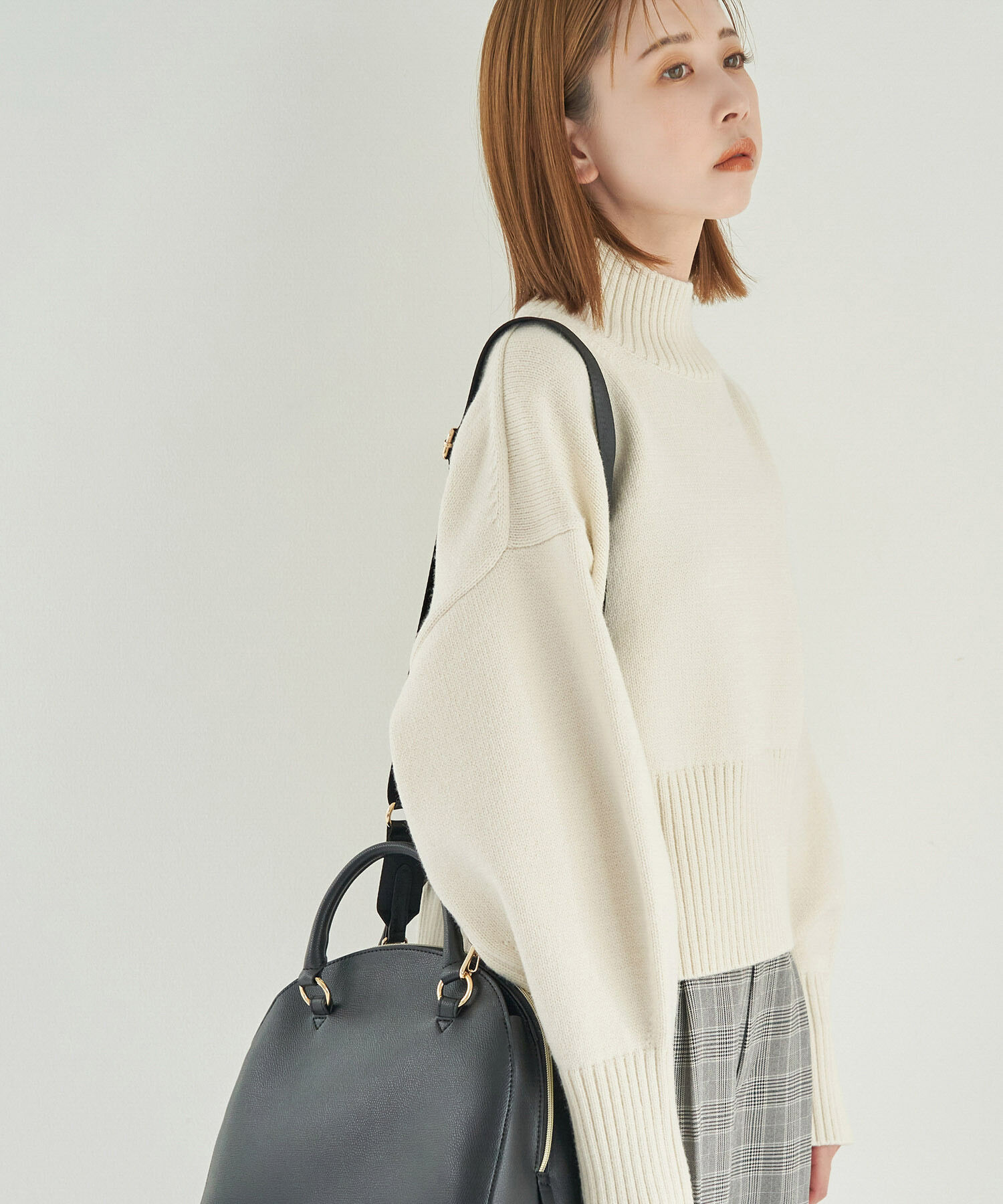 Rope&rsquo;Picnic「【CM着用商品】スタイルアップが叶うクロップドカラフルニット」|ニット・セーター|