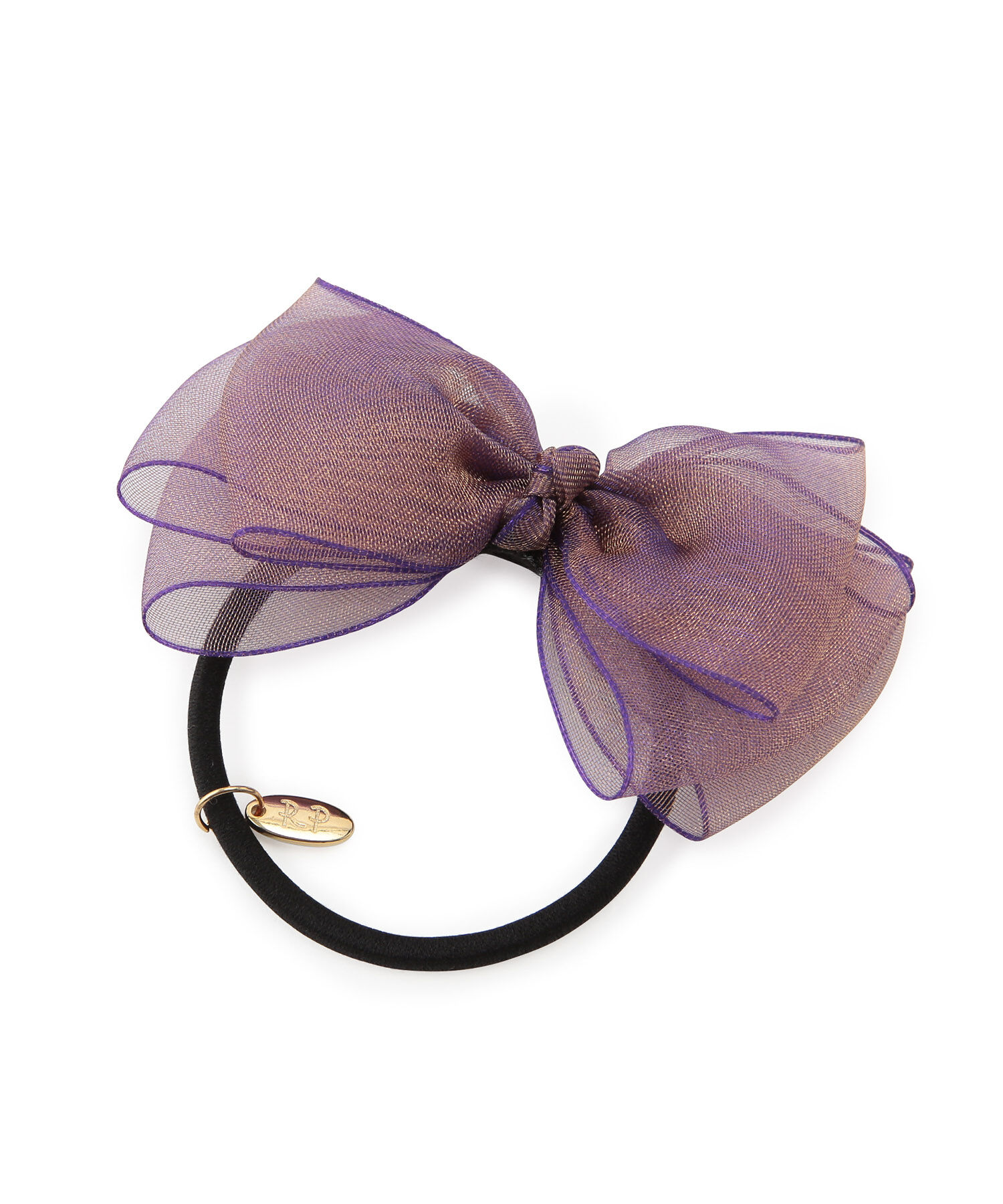 ROPE PICNIC PASSAGE「オーガンジーラメリボンポニー」|ヘアゴム・シュシュ|