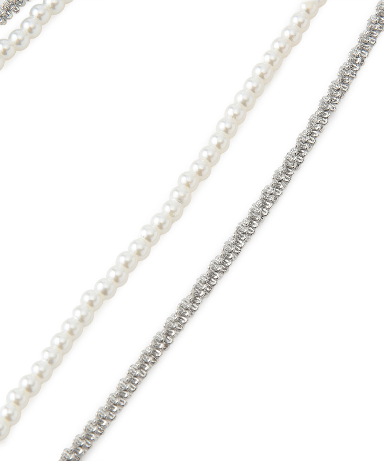 ROPE PICNIC PASSAGE「パール&times;ボールドチェーンセット2連ネックレス」|ネックレス|