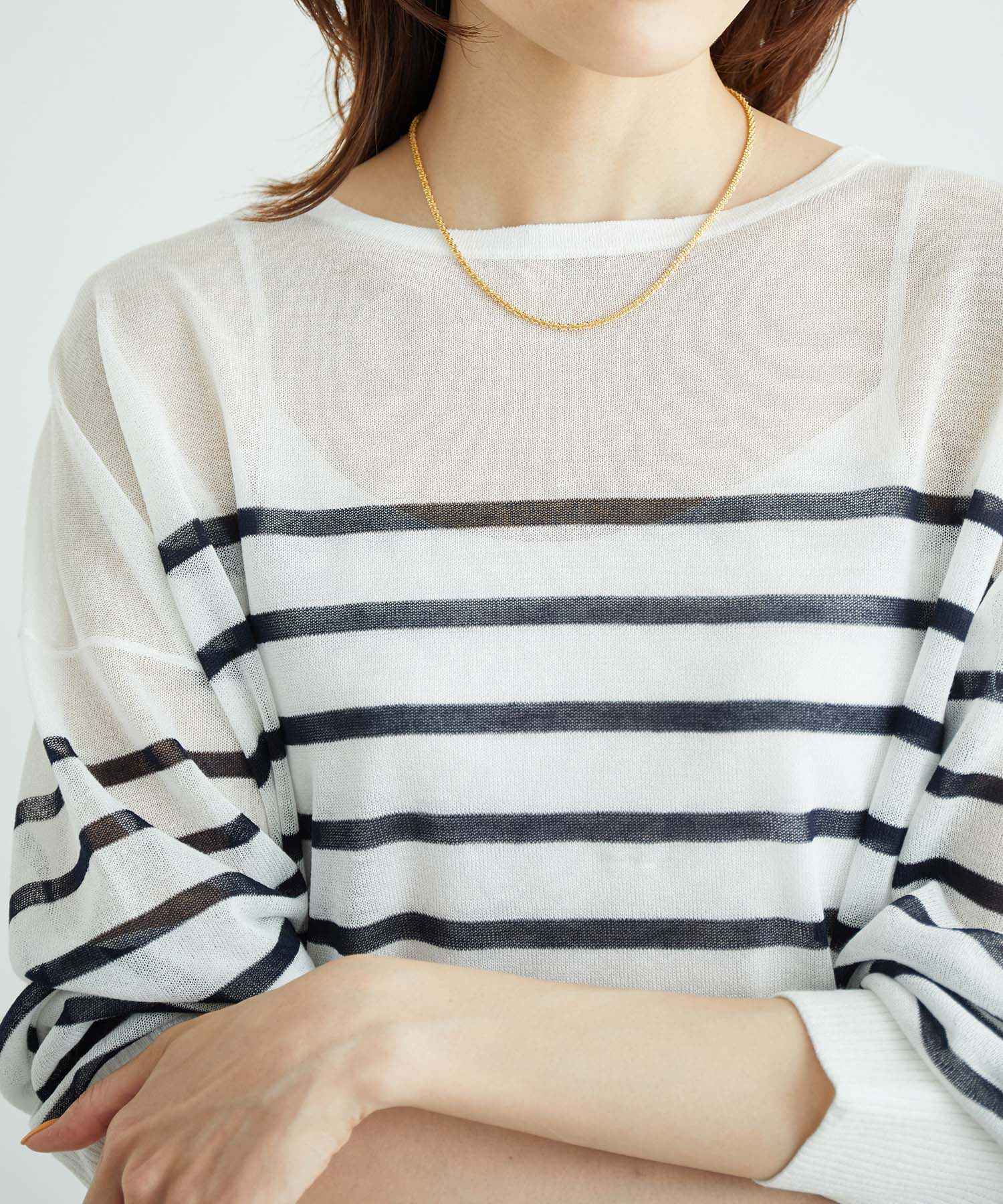 ROPE PICNIC PASSAGE「パール&times;ボールドチェーンセット2連ネックレス」|ネックレス|